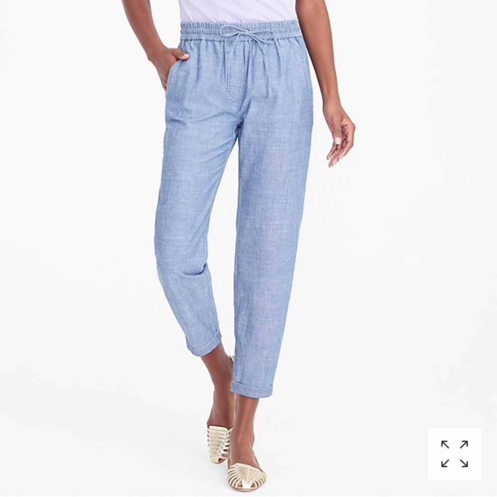 J. Crew Chambray drawstring pants